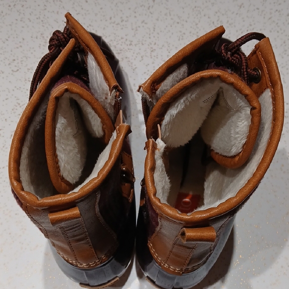 Sporto Lace Up Boots Brown and Tan Waterproof - Picture 5 of 7